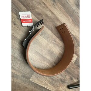 New! TOUGERJOY LEATHER CORE SUPPORT BELT SIZE. S/M 22-35" Weight Training